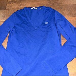 Lacoste Royal Blue V-Neck Shirt
